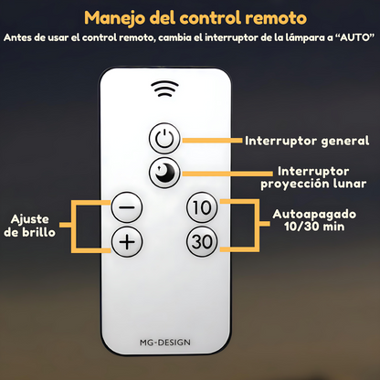 Faro proyector de luna relajante